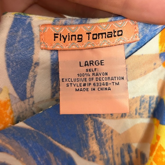 Flying Tomato Floral Off the Shoulder Jumpsuit size large - Picture 4 of 6